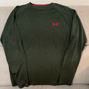 Under Armour Men's Green Long Sleeve Shirt - size M